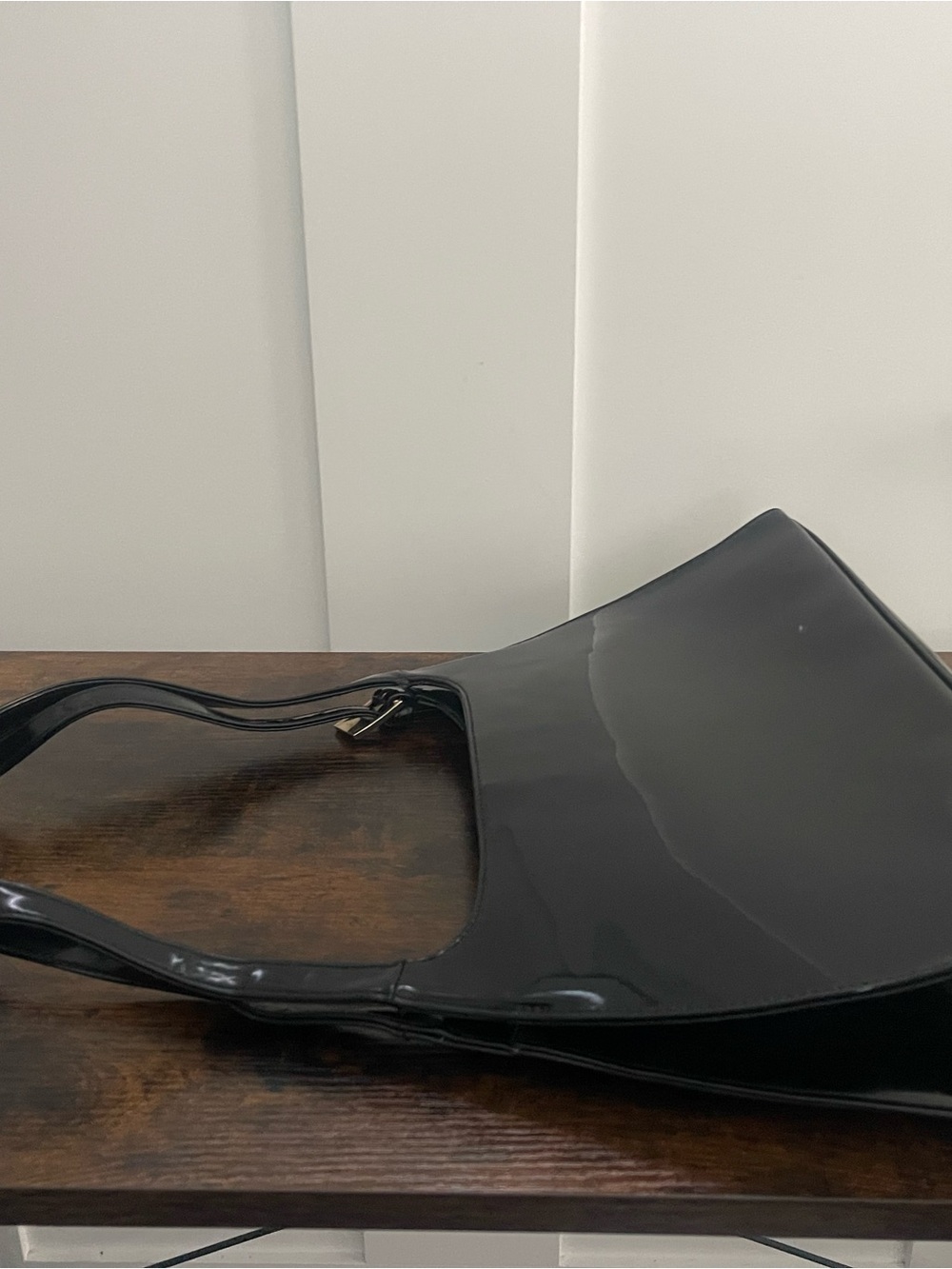 Black Patent Shoulder Bag - Unknown Brand - Picture 11 of 16